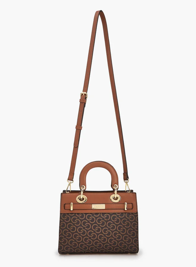 Celeste Monogram Print Tote Bag With Handles